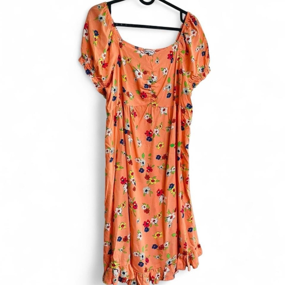 Love, Fire floral mini dress